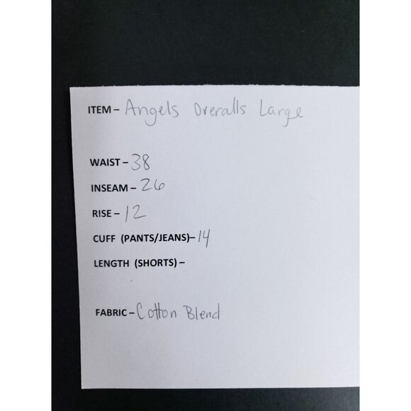 Angels Signature Overalls Women's Size Large Stretch Cropped - Picture 7 of 8